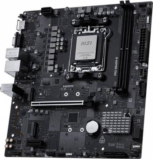 Материнская плата MSI PRO B840M-B — для бизнеса и офиса Материнская плата MSI PRO B840M-B — для бизнеса и офиса