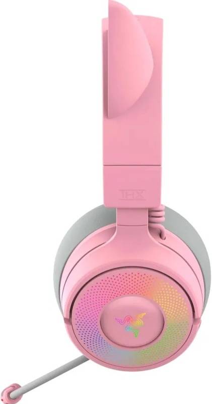 Гарнитура Razer Kraken Kitty V3 Pro - Quartz Razer Kraken Kitty V3 Pro - Quartz Headset — для бизнеса и офиса Гарнитура Razer Kraken Kitty V3 Pro - Quartz Razer Kraken Kitty V3 Pro - Quartz Headset — для бизнеса и офиса