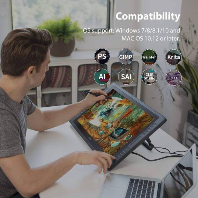 Интерактивный дисплей Huion KAMVAS Pro 22 — для бизнеса и офиса