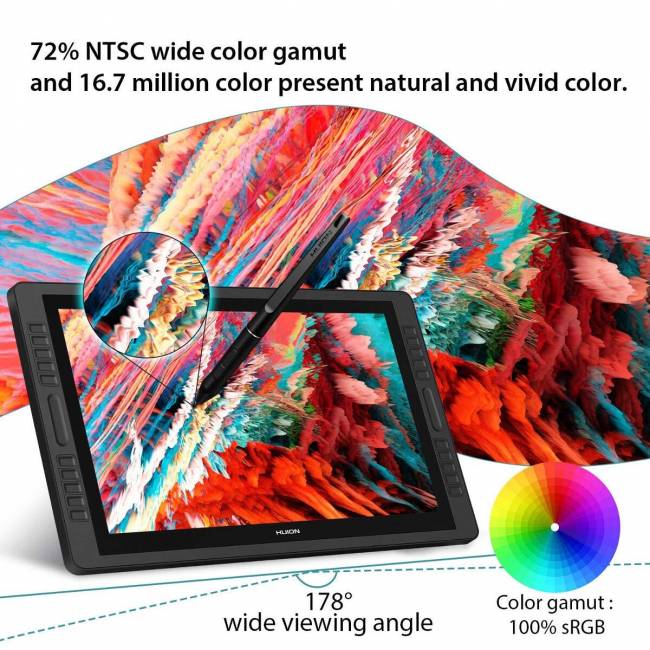 Интерактивный дисплей Huion KAMVAS Pro 22 — для бизнеса и офиса