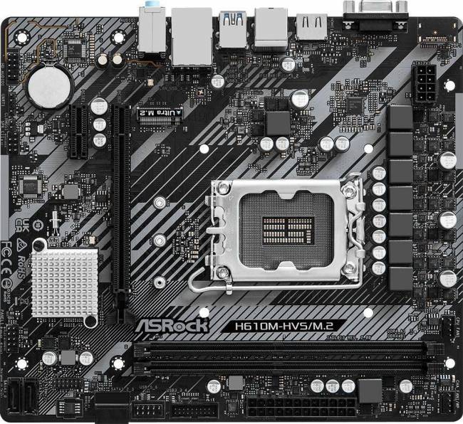 Материнская плата ASRock H610M-HVS/M.2 R2.0 — для бизнеса и офиса Материнская плата ASRock H610M-HVS/M.2 R2.0 — для бизнеса и офиса