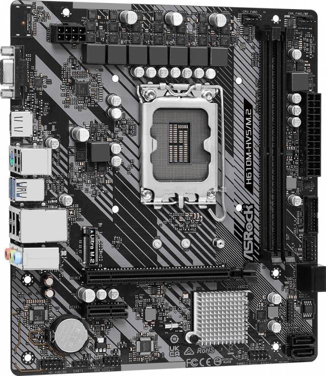 Материнская плата ASRock H610M-HVS/M.2 R2.0 — для бизнеса и офиса Материнская плата ASRock H610M-HVS/M.2 R2.0 — для бизнеса и офиса