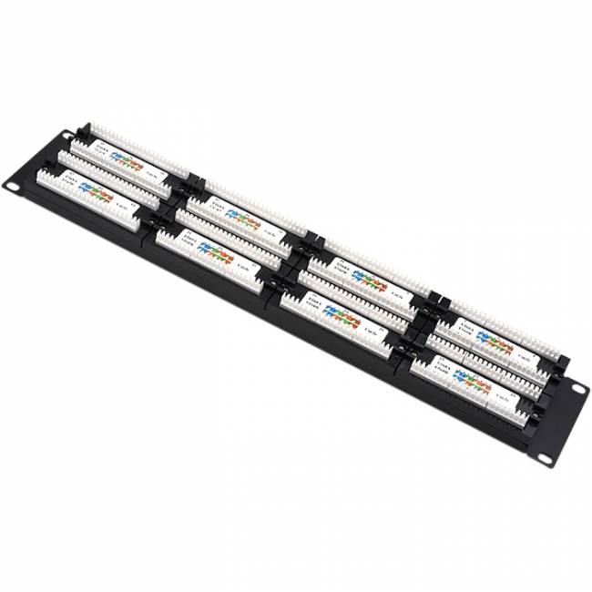 Патч-панель 19" 48хRJ45 UTP 2U cat.5е ATcom AT4852 — для бизнеса и офиса Патч-панель 19" 48хRJ45 UTP 2U cat.5е ATcom AT4852 — для бизнеса и офиса