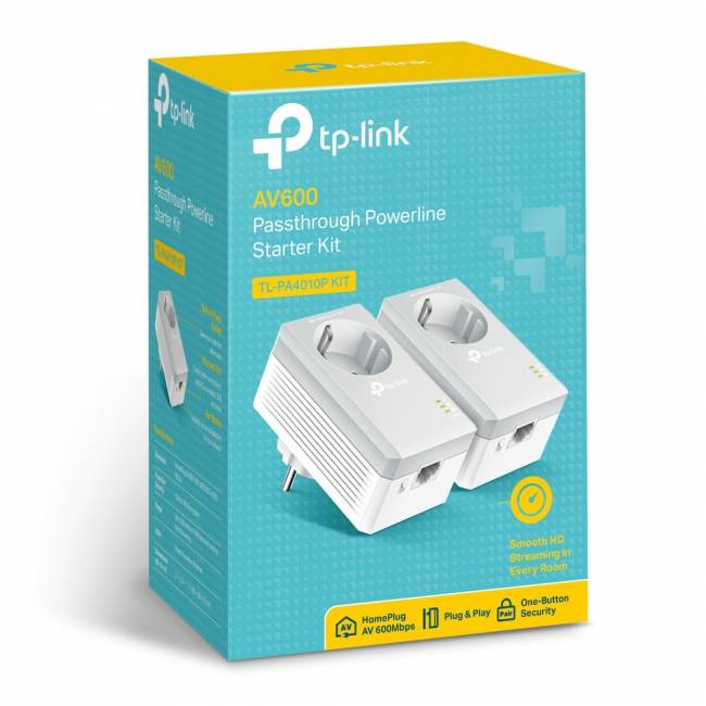 Сетевой адаптер TP-Link TL-PA4010P KIT — для бизнеса и офиса Сетевой адаптер TP-Link TL-PA4010P KIT — для бизнеса и офиса