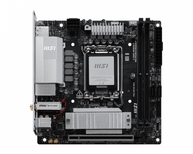 Материнская плата MSI PRO H810I WIFI — для бизнеса и офиса Материнская плата MSI PRO H810I WIFI — для бизнеса и офиса
