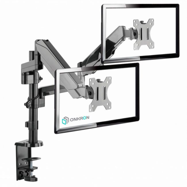 Кронштейн для 2-х мониторов ONKRON ONKRON G140 BLACK — для бизнеса и офиса