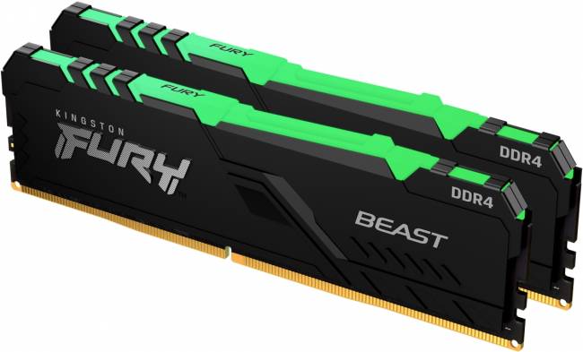 Память оперативная Kingston FURY Beast RGB KF437C19BB1AK2/32 — для бизнеса и офиса Память оперативная Kingston FURY Beast RGB KF437C19BB1AK2/32 — для бизнеса и офиса
