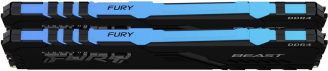 Память оперативная Kingston FURY Beast RGB KF437C19BB1AK2/32 — для бизнеса и офиса Память оперативная Kingston FURY Beast RGB KF437C19BB1AK2/32 — для бизнеса и офиса