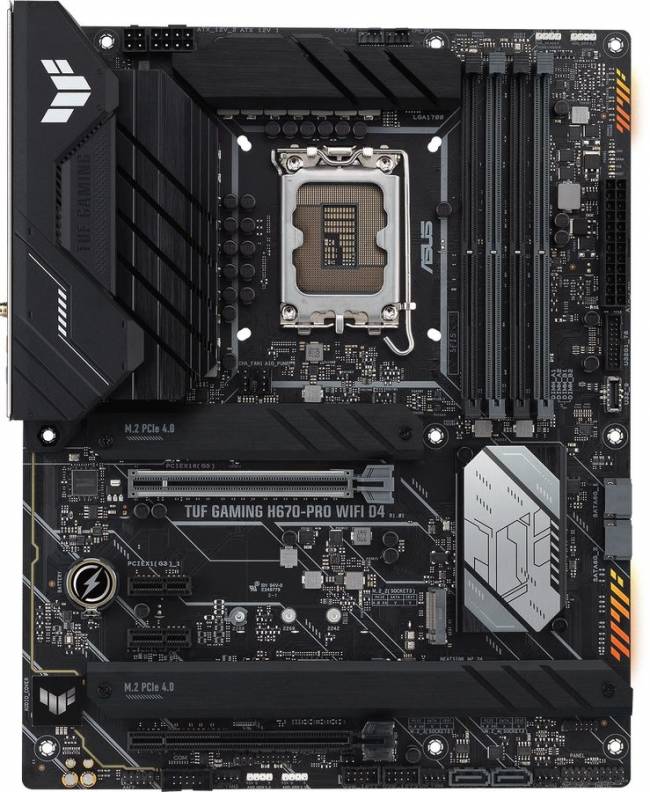 Материнская плата ASUS TUF GAMING H670-PRO WIFI D4 — для бизнеса и офиса Материнская плата ASUS TUF GAMING H670-PRO WIFI D4 — для бизнеса и офиса