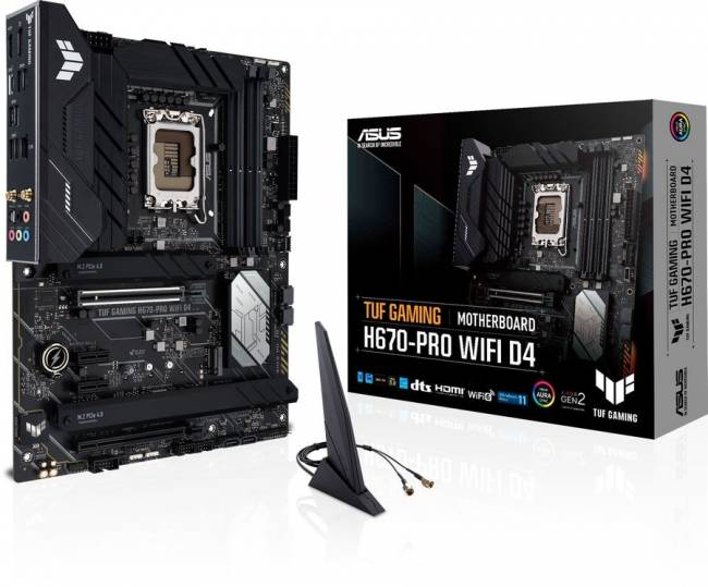 Материнская плата ASUS TUF GAMING H670-PRO WIFI D4 — для бизнеса и офиса Материнская плата ASUS TUF GAMING H670-PRO WIFI D4 — для бизнеса и офиса