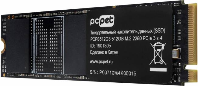 Накопитель SSD PC PET PCPS512G3 — для бизнеса и офиса Накопитель SSD PC PET PCPS512G3 — для бизнеса и офиса