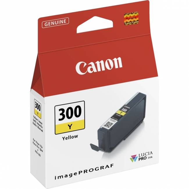 Картридж Canon PFI-300 Y EUR/OCN (4196C001) — для бизнеса и офиса Картридж Canon PFI-300 Y EUR/OCN (4196C001) — для бизнеса и офиса