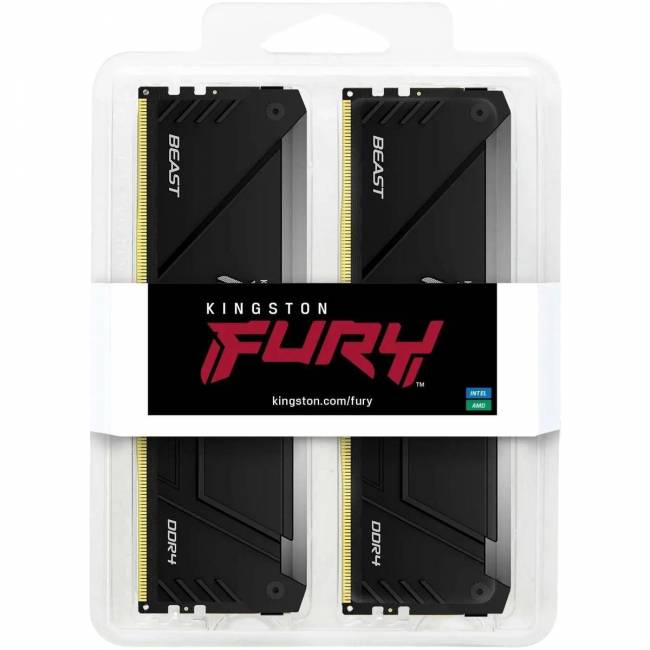 Память оперативная Kingston FURY Beast RGB (KF432C16BB12AK2/32WP) — для бизнеса и офиса Память оперативная Kingston FURY Beast RGB (KF432C16BB12AK2/32WP) — для бизнеса и офиса
