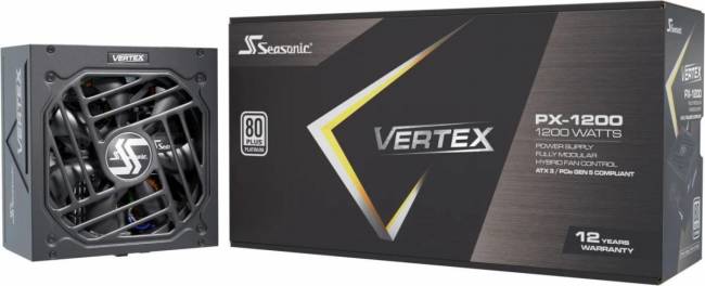 Блок питания Seasonic VERTEX PX-1200 12122PXAFS — для бизнеса и офиса Блок питания Seasonic VERTEX PX-1200 12122PXAFS — для бизнеса и офиса