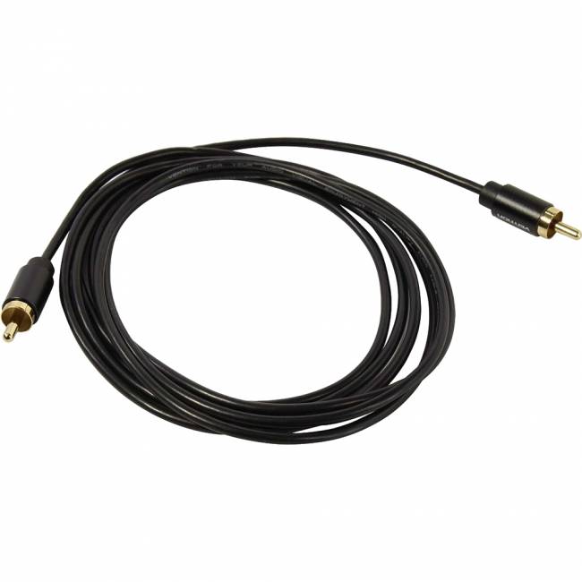 Кабель Vention аудио RCA M/RCA M - 2м Чёрный Кабель Vention RCA(m)/RCA(m) - 2 м (VAB-R09-B200) — для бизнеса и офиса