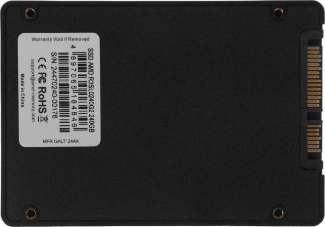 Накопитель SSD AMD R3SL0240G2 — для бизнеса и офиса Накопитель SSD AMD R3SL0240G2 — для бизнеса и офиса