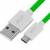 GCR QC Кабель 0.15m MicroUSB, быстрая зарядка, зеленый TPE, белые коннекторы, 28/22 AWG, GCR-53283 Кабель Greenconnect 0.15 м (GCR-53283) — для бизнеса и офиса