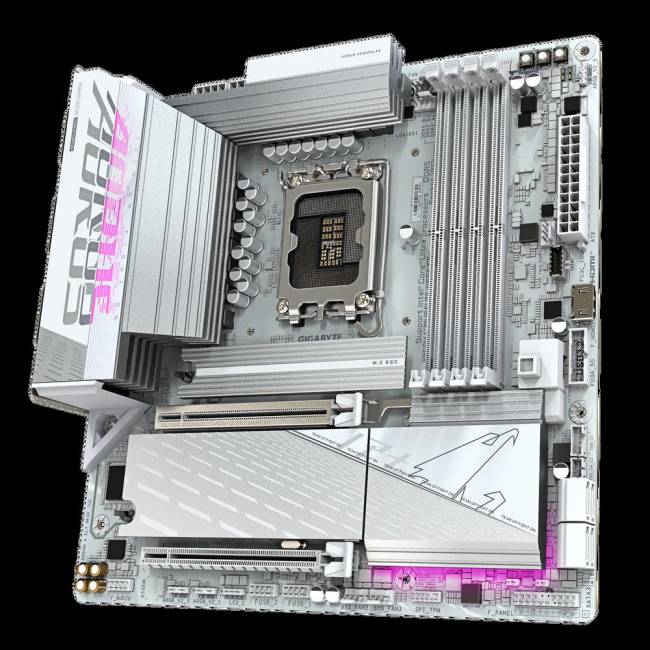 Материнская плата Gigabyte B860M AORUS ELITE WIFI6E ICE — для бизнеса и офиса Материнская плата Gigabyte B860M AORUS ELITE WIFI6E ICE — для бизнеса и офиса