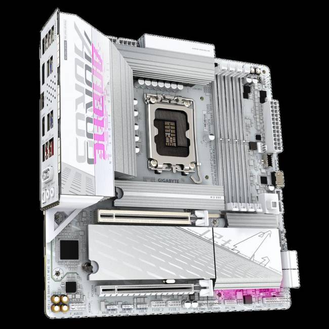 Материнская плата Gigabyte B860M AORUS ELITE WIFI6E ICE — для бизнеса и офиса Материнская плата Gigabyte B860M AORUS ELITE WIFI6E ICE — для бизнеса и офиса
