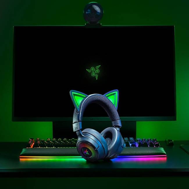 Гарнитура Razer Kraken Kitty V3 Pro - Black Razer Kraken Kitty V3 Pro - Black Headset — для бизнеса и офиса Гарнитура Razer Kraken Kitty V3 Pro - Black Razer Kraken Kitty V3 Pro - Black Headset — для бизнеса и офиса