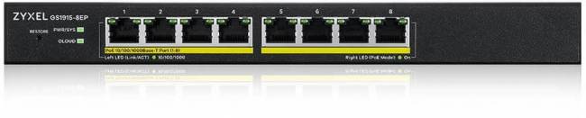 Коммутатор Коммутатор ZyXEL GS1915-8EP-EU0101F — для бизнеса и офиса Коммутатор Коммутатор ZyXEL GS1915-8EP-EU0101F — для бизнеса и офиса
