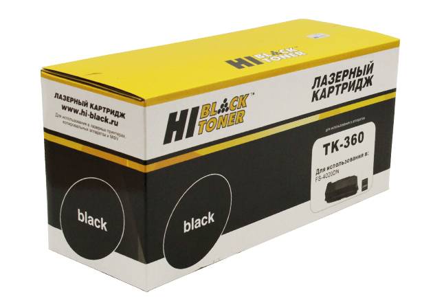 Тонер-картридж Hi-Black (HB-TK-360) для Kyocera FS-4020, 20K — для бизнеса и офиса Тонер-картридж Hi-Black (HB-TK-360) для Kyocera FS-4020, 20K — для бизнеса и офиса