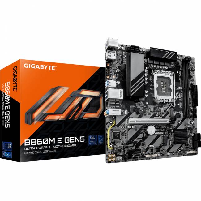 Материнская плата GIGABYTE B860M E GEN5 — для бизнеса и офиса Материнская плата GIGABYTE B860M E GEN5 — для бизнеса и офиса