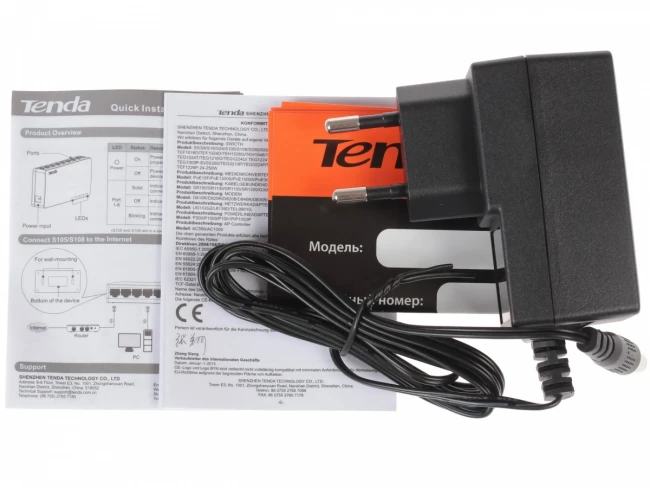 Коммутатор Tenda S105 — для бизнеса и офиса