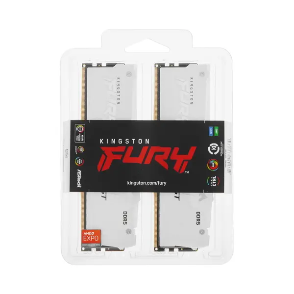 Память оперативная Kingston FURY Beast White RGB EXPO KF560C36BWE2AK2-32 — для бизнеса и офиса