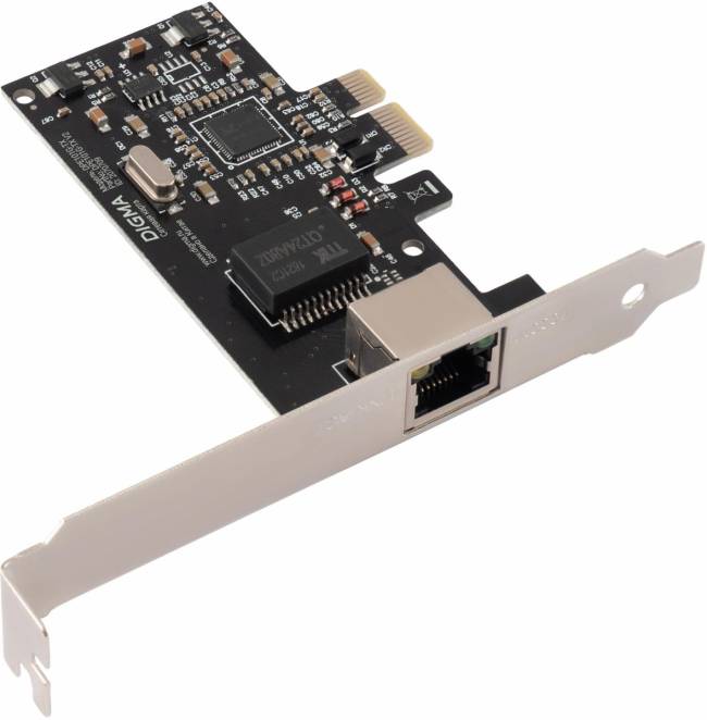 Сетевая карта Gigabit Ethernet Digma DPE101G-TX V2 — для бизнеса и офиса Сетевая карта Gigabit Ethernet Digma DPE101G-TX V2 — для бизнеса и офиса
