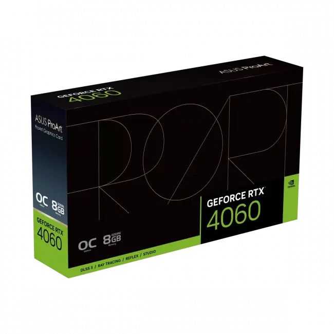 Видеокарта ASUS PROART-RTX4060-O8G — для бизнеса и офиса Видеокарта ASUS PROART-RTX4060-O8G — для бизнеса и офиса