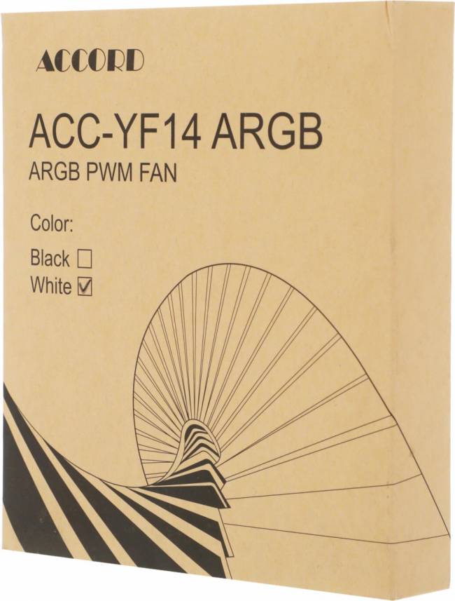 Вентилятор для корпуса Accord ACC-YF14 ARGB WHITE — для бизнеса и офиса Вентилятор для корпуса Accord ACC-YF14 ARGB WHITE — для бизнеса и офиса