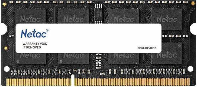 Память DDR3L 8Gb 1600MHz Netac NTBSD3N16SP-08 — для бизнеса и офиса Память DDR3L 8Gb 1600MHz Netac NTBSD3N16SP-08 — для бизнеса и офиса