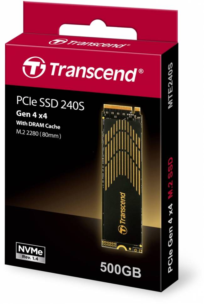 Твердотельный накопитель Transcend MTE240S TS500GMTE240S — для бизнеса и офиса Твердотельный накопитель Transcend MTE240S TS500GMTE240S — для бизнеса и офиса