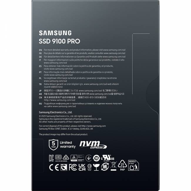 Твердотельный накопитель Samsung 9100 PRO MZ-VAP2T0BW — для бизнеса и офиса Твердотельный накопитель Samsung 9100 PRO MZ-VAP2T0BW — для бизнеса и офиса