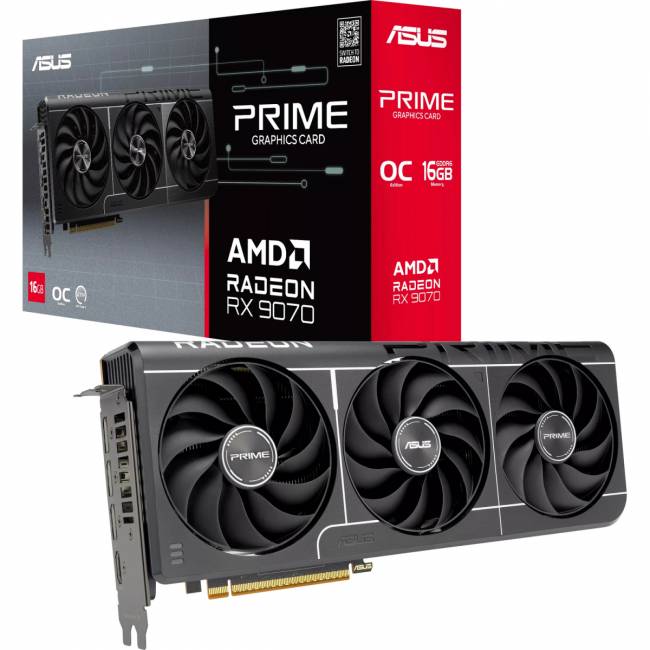 Видеокарта ASUS PRIME-RX9070-O16G-EVO (90YV0MQ0-M0NA00) — для бизнеса и офиса Видеокарта ASUS PRIME-RX9070-O16G-EVO (90YV0MQ0-M0NA00) — для бизнеса и офиса