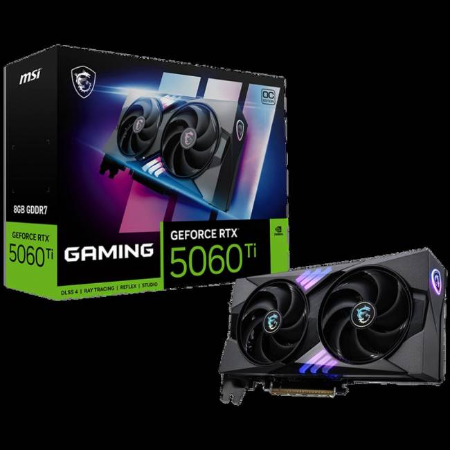 Видеокарты MSI RTX 5060 Ti 8G GAMING OC — для бизнеса и офиса Видеокарты MSI RTX 5060 Ti 8G GAMING OC — для бизнеса и офиса