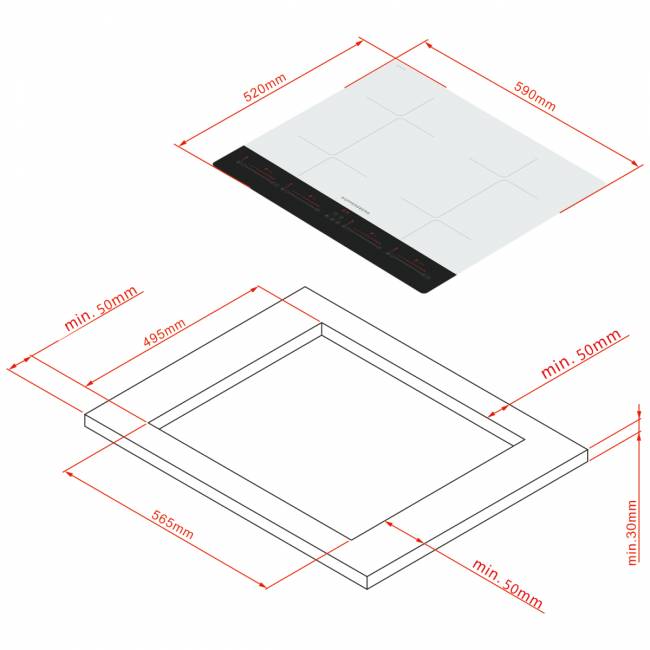 Варочная поверхность Kuppersberg Kuppersberg ICI 622 W — для бизнеса и офиса Варочная поверхность Kuppersberg Kuppersberg ICI 622 W — для бизнеса и офиса