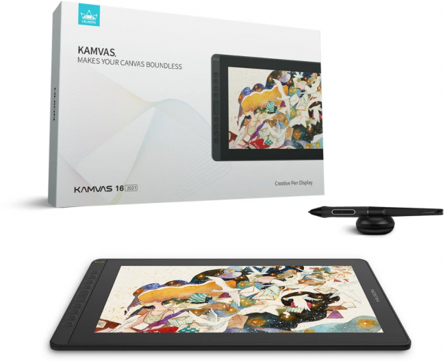 Интерактивный дисплей Huion KAMVAS 16 — для бизнеса и офиса Интерактивный дисплей Huion KAMVAS 16 — для бизнеса и офиса