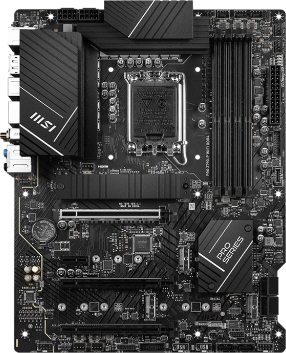 Материнская плата MSI PRO Z790-P WIFI — для бизнеса и офиса Материнская плата MSI PRO Z790-P WIFI — для бизнеса и офиса