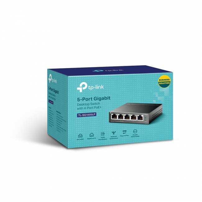 Коммутатор TP-Link TL-SG1005LP — для бизнеса и офиса Коммутатор TP-Link TL-SG1005LP — для бизнеса и офиса