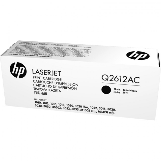 Тонер-картридж HP LaserJet 12A Black (Q2612AC) — для бизнеса и офиса
