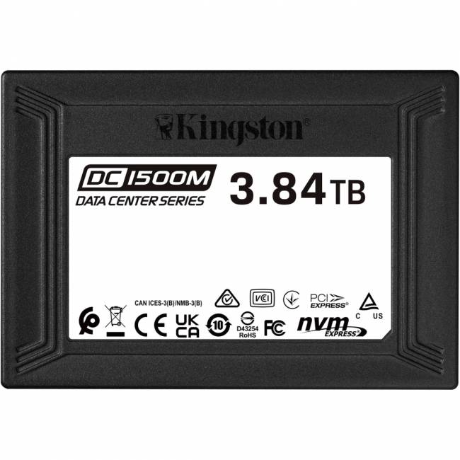 Твердотельный накопитель Kingston SSD DC1500M, 3840GB (SEDC1500M/3840G) — для бизнеса и офиса Твердотельный накопитель Kingston SSD DC1500M, 3840GB (SEDC1500M/3840G) — для бизнеса и офиса