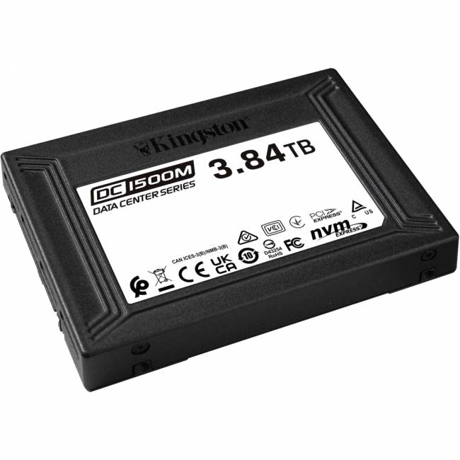 Твердотельный накопитель Kingston SSD DC1500M, 3840GB (SEDC1500M/3840G) — для бизнеса и офиса Твердотельный накопитель Kingston SSD DC1500M, 3840GB (SEDC1500M/3840G) — для бизнеса и офиса