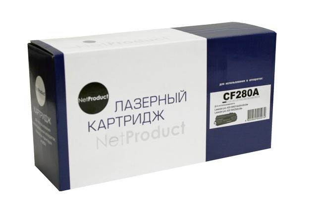 Картридж NetProduct (N-CF280A) для HP LJ Pro 400 M401/Pro 400 MFP M425, 2,7K — для бизнеса и офиса Картридж NetProduct (N-CF280A) для HP LJ Pro 400 M401/Pro 400 MFP M425, 2,7K — для бизнеса и офиса