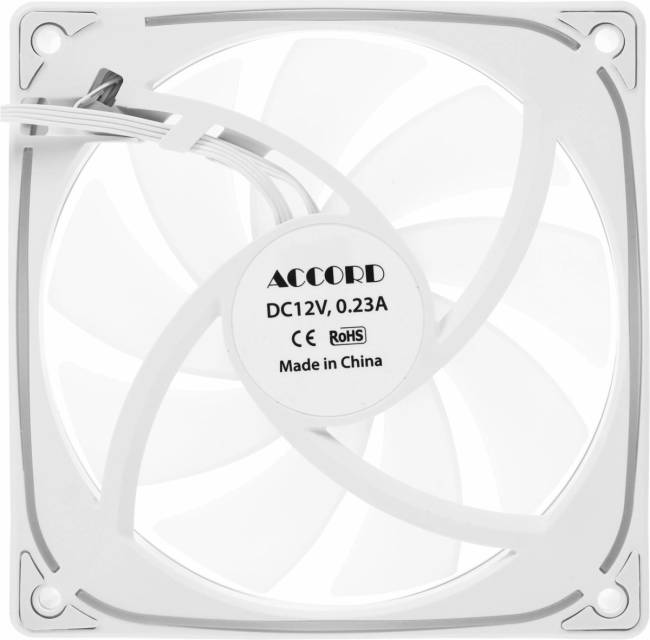 Вентилятор для корпуса Accord ACC-YH12 ARGB WHITE — для бизнеса и офиса Вентилятор для корпуса Accord ACC-YH12 ARGB WHITE — для бизнеса и офиса