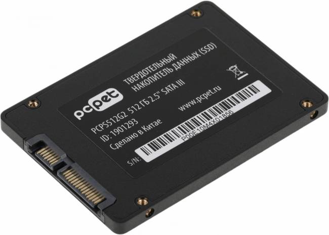 Накопитель SSD PC PET PCPS512G2 — для бизнеса и офиса Накопитель SSD PC PET PCPS512G2 — для бизнеса и офиса