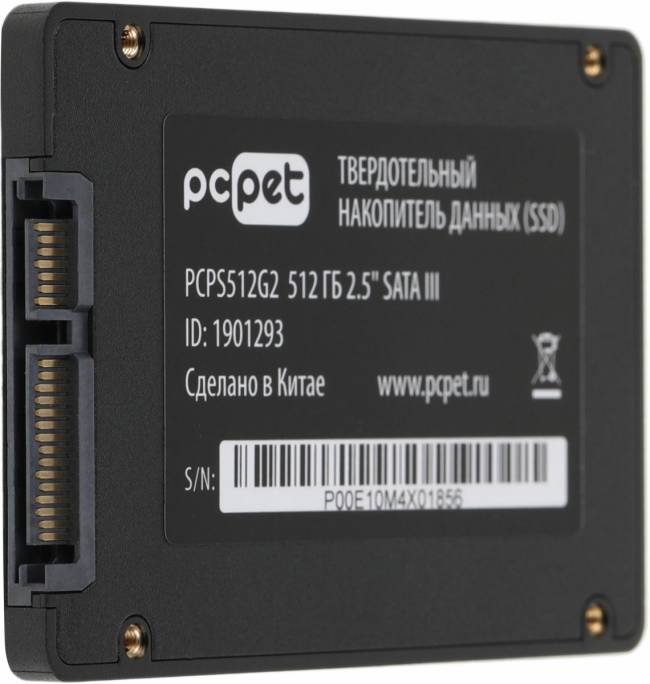 Накопитель SSD PC PET PCPS512G2 — для бизнеса и офиса Накопитель SSD PC PET PCPS512G2 — для бизнеса и офиса