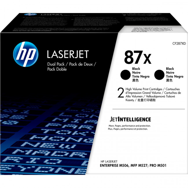 Тонер-картридж набор из 2 шт HP LaserJet 87X Black 2-pack (cf287XD) — для бизнеса и офиса