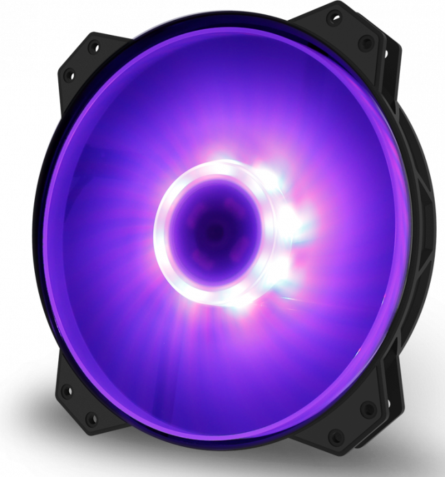 Кулер для корпуса 1 Ватт Cooler Master MasterFan MF200R RGB — для бизнеса и офиса Кулер для корпуса 1 Ватт Cooler Master MasterFan MF200R RGB — для бизнеса и офиса